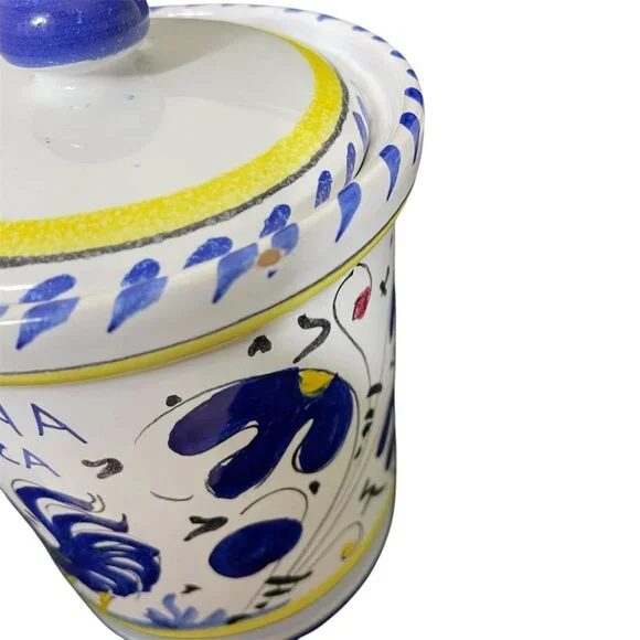 Romana Sambuca Italian Ceramic Jar With Lid - Picture 9 of 10